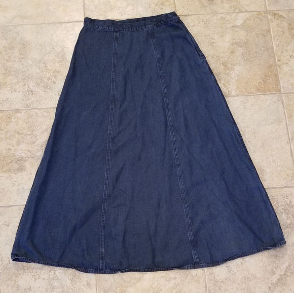 L.L. Bean Dresses & Skirts - LL Bean Good Condition Below Ankle Jean Maxi Skirt